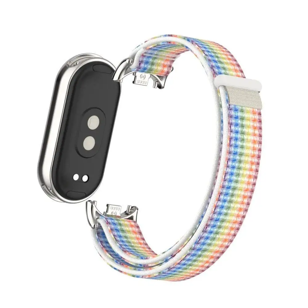 Atmungsaktives Nylonarmband für Xiaomi Mi Band 10 9 8 Armband Metallkopfpartikel für MiBand 10 9 8 NFC-Uhrenarmband-Zubehör