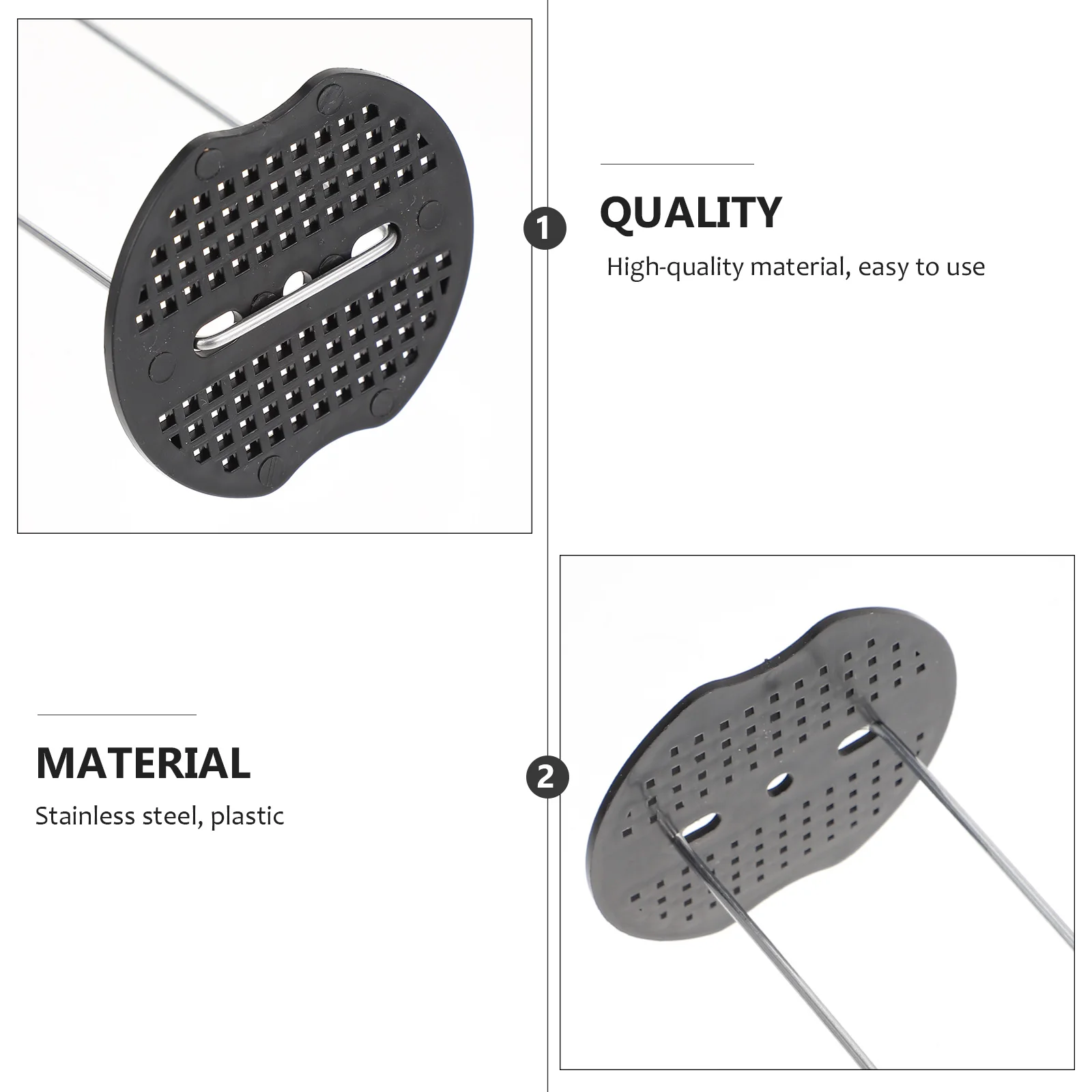 

40 Pcs U Shaped Turf Nails Garden Stake Edging Galvanized Pegs Securing Stakes Ground Pins Stainless Steel Plastic Beveled