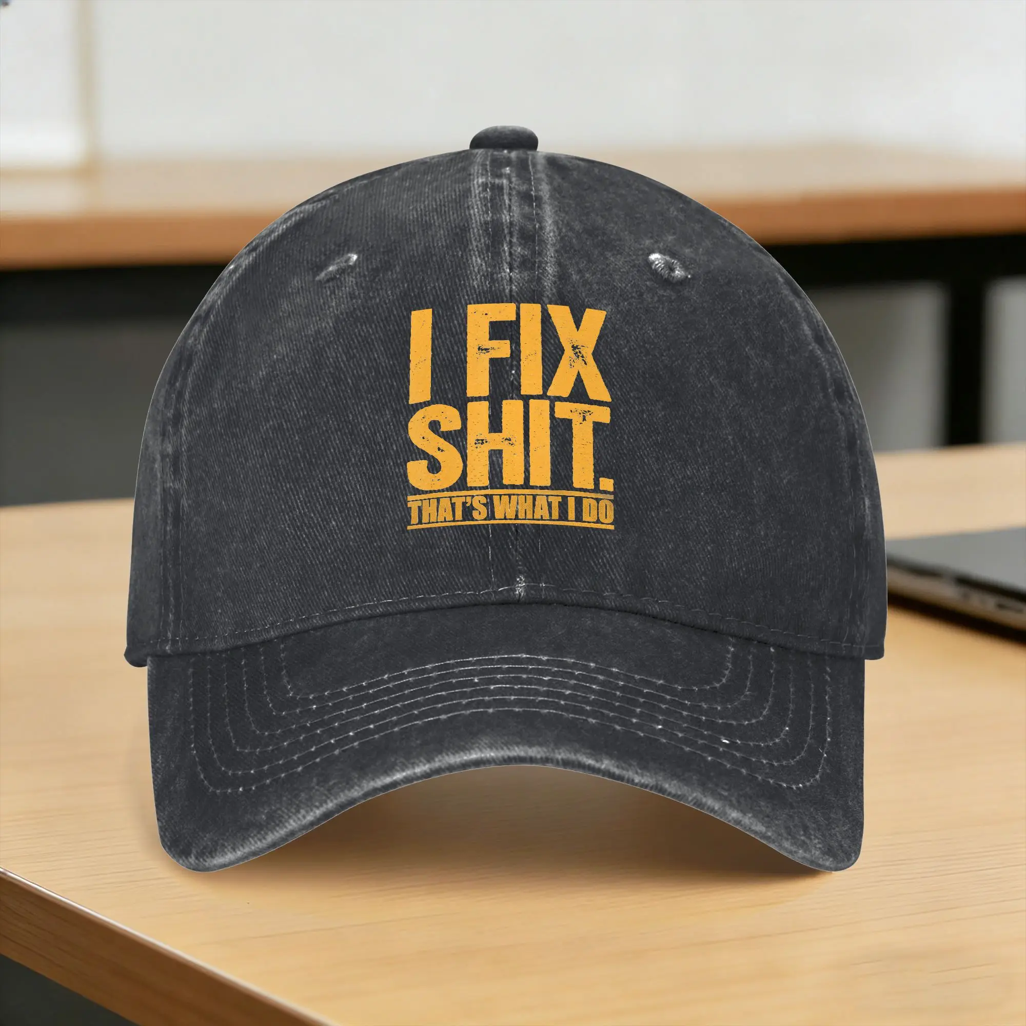 I Fix Shit That's What I Do Tshirt Mechanic Father Dad Sun Baseball Cap  Men Adult Print Hip Hop Hats Summer Baseball Caps