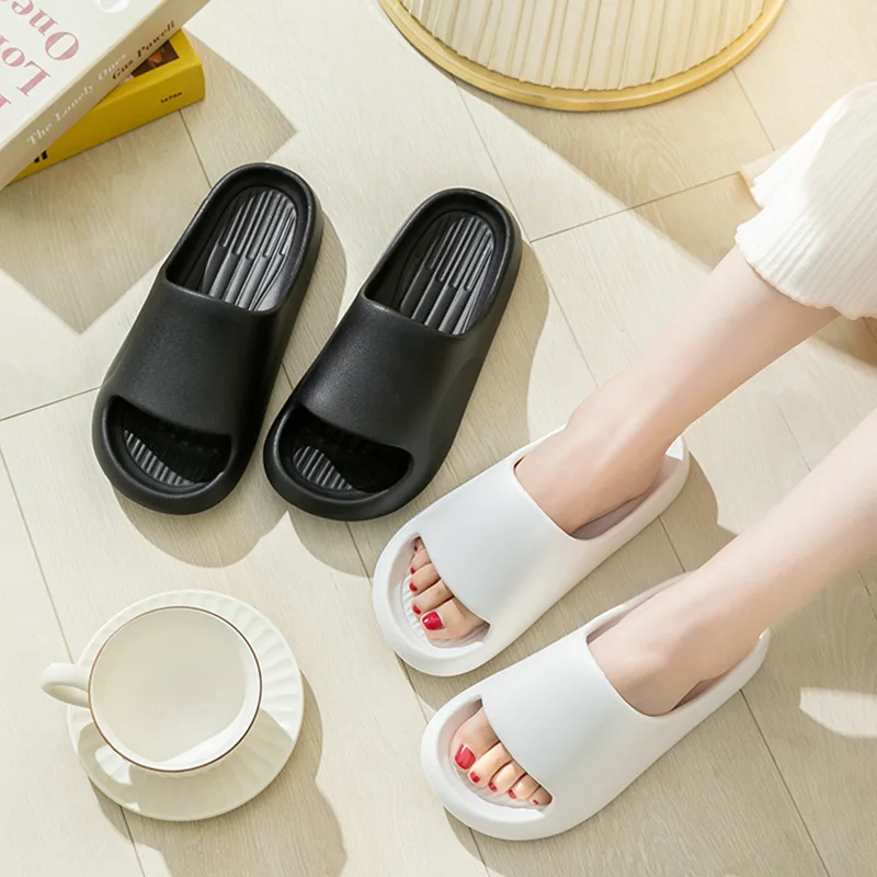 

EVA non slip comfortable solid color slippers suitable for home bathrooms, outdoor beaches, swimming，size：26-41