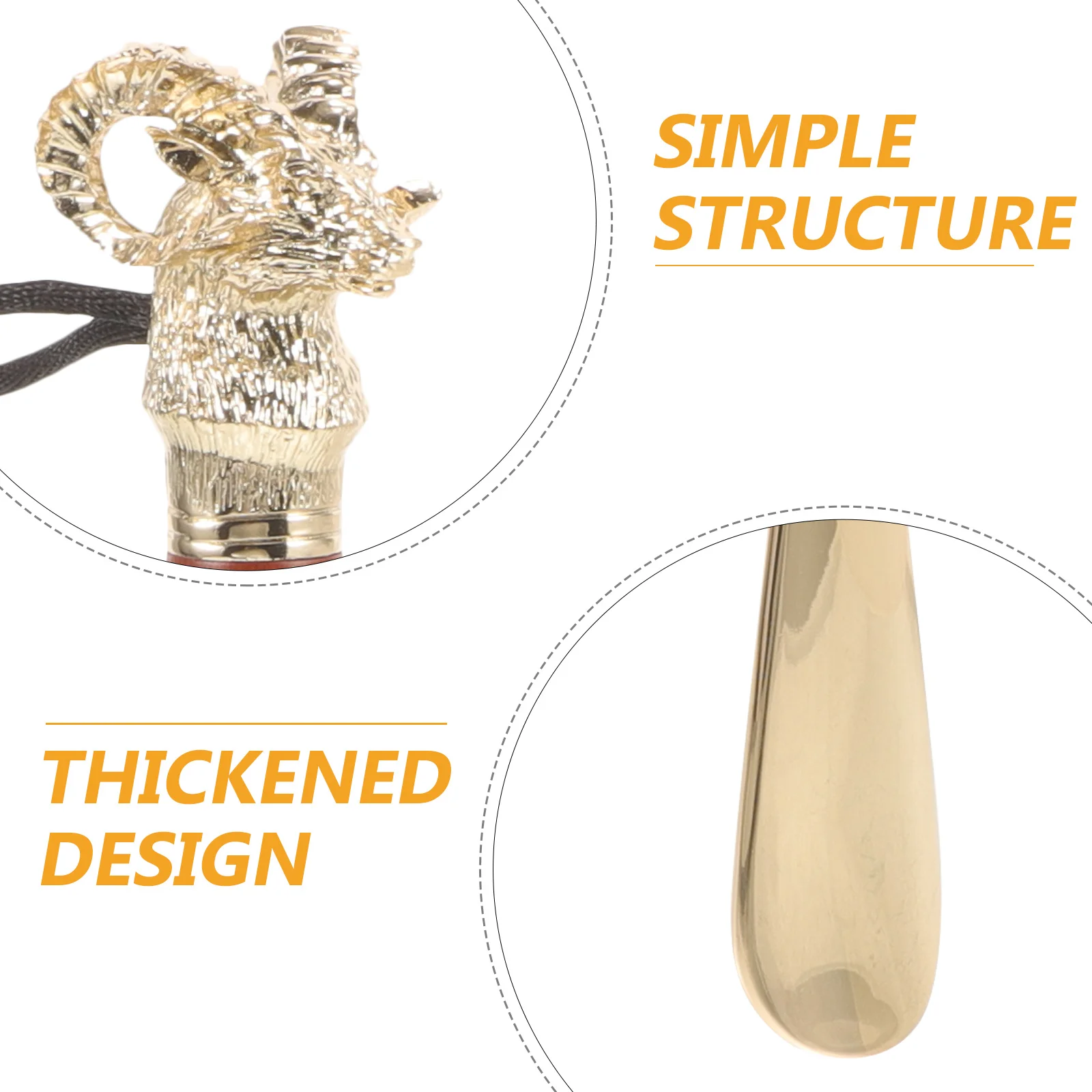 

32Cm Extra Long Shoehorn Solid Zinc Alloy and Wood Sturdy Shoe Lifter for Effortless Wear Portable Boot Horn Adult Senior Gift