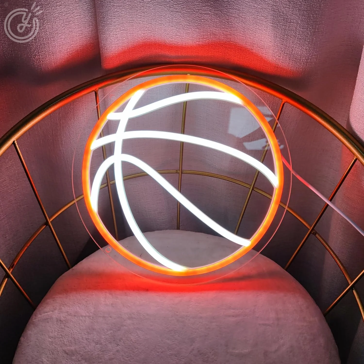 Basketball Neon Sign Basketball Neon Signs for Wall Decor, Neon Basketball Sign Led Light Basketball Light for Man Cave Bedroom