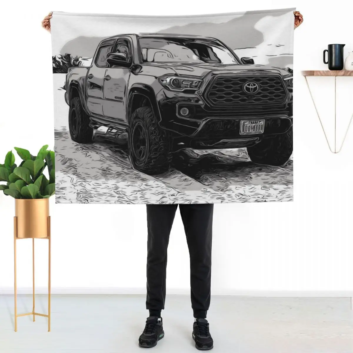 Tacoma truck Throw Blanket valentine gift ideas Shaggy Plush Hair Summer Beddings Kid'S Blankets
