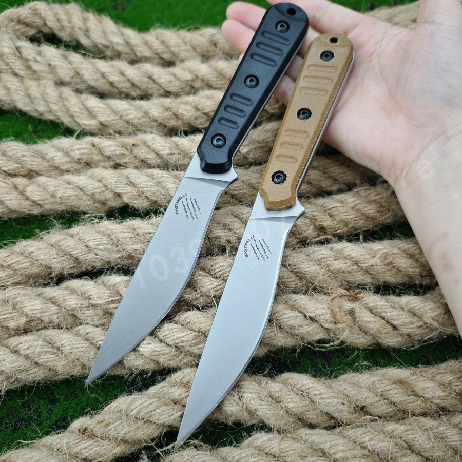 

Нож Bastinelli Hunter 8Cr13Mov, лезвие G10, компактный уличный нож для экстремального выживания, набор аварийных инструментов