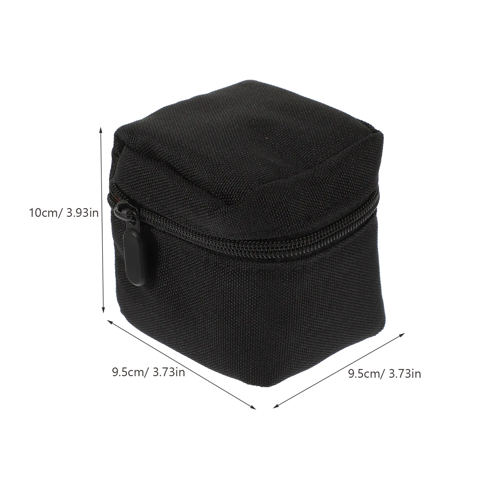 Portable Camera Lens Storage Bag with Zipper, Shockproof Padded Interior, Compact Protective Case