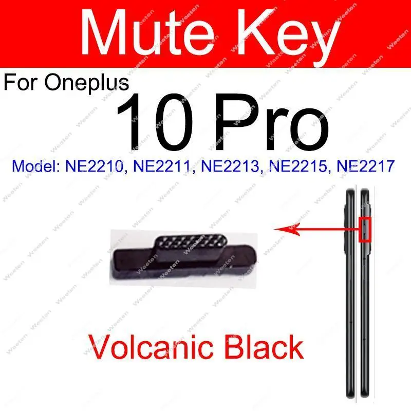 For Oneplus OnePlus 1+ 11 10 Pro 10R ON OFF Power Volume Button Mute ON OFF Volume Side Keys Replacement