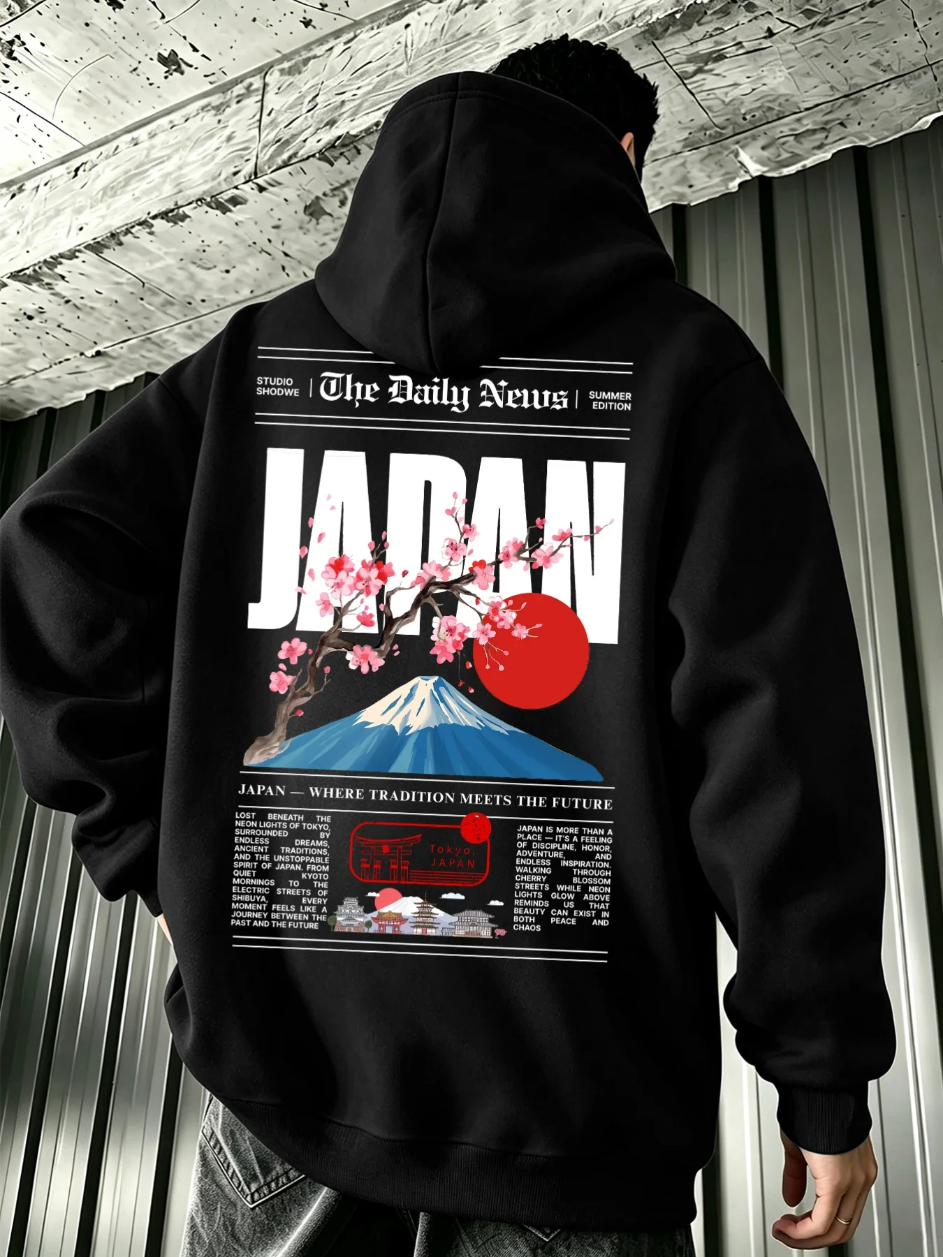 Men's Fall-winter Hooded Sweatshirt, 