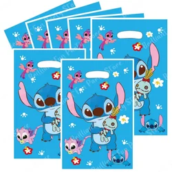 Disney Stitch Party Gift Bags Cute Plastic Candy Treat Bag Party Decorations for Kids Girl Birthday Baby Shower Party Supplies