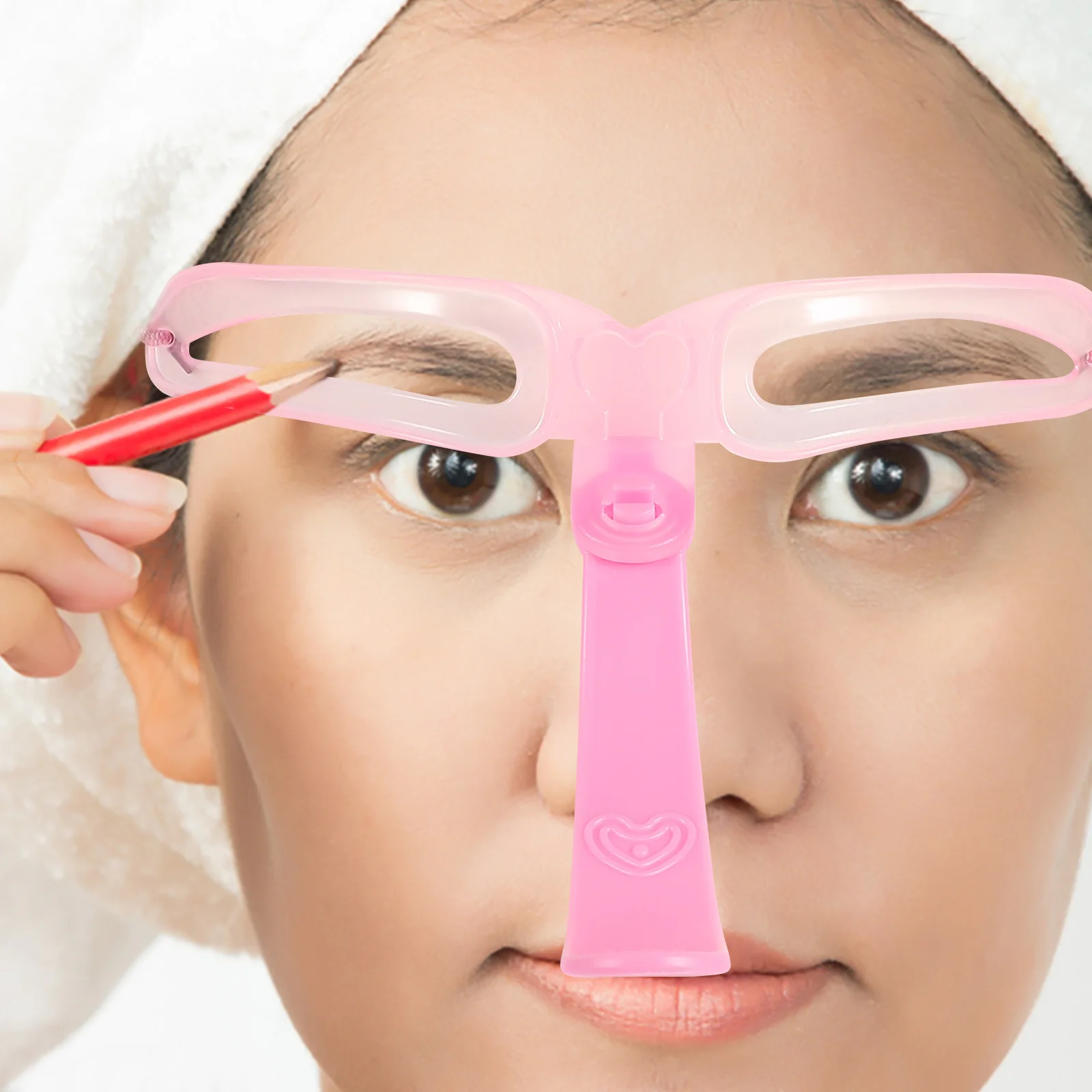 3 set di strumenti per stencil per sopracciglia, modello per sopracciglia portatile riutilizzabile per tutte le forme del viso, accessorio per il trucco facile da pulire, adatto ai viaggi