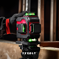 YEVOLT 12/16-Line 3D/4D Green Laser Level Dual-Axis Compensation USB-C Fast Charging Fence Building Long-Term Cost Saving