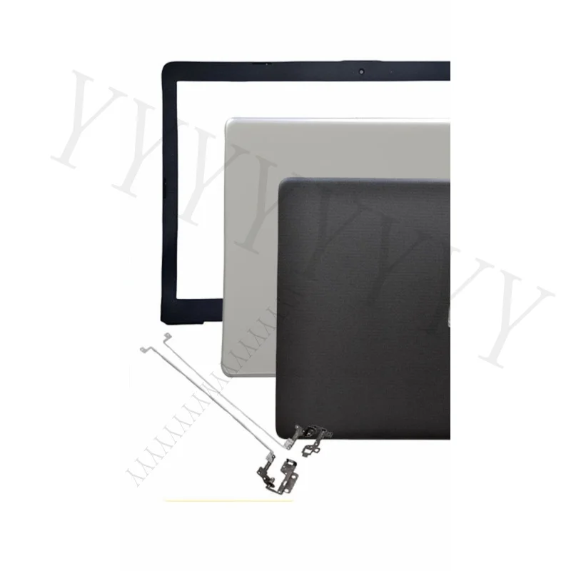 Y+  Brand new, suitable for HP 17-BS 17-AK back cover, top shell + bezel + hinges, silver/black