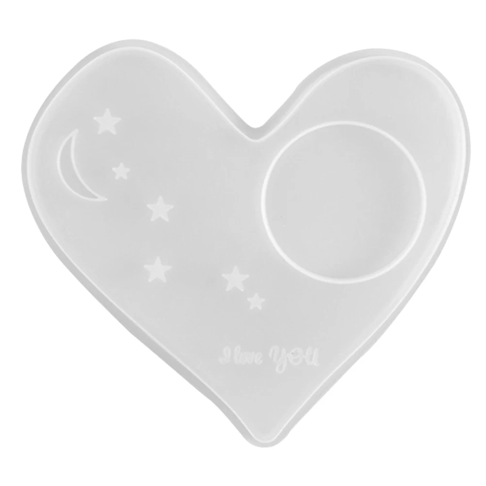 

Reusable Heart Coaster Mold Silicone Easy Clean High Silicone Mold Quality DIY Manual Crystal Epoxy Portable Storage