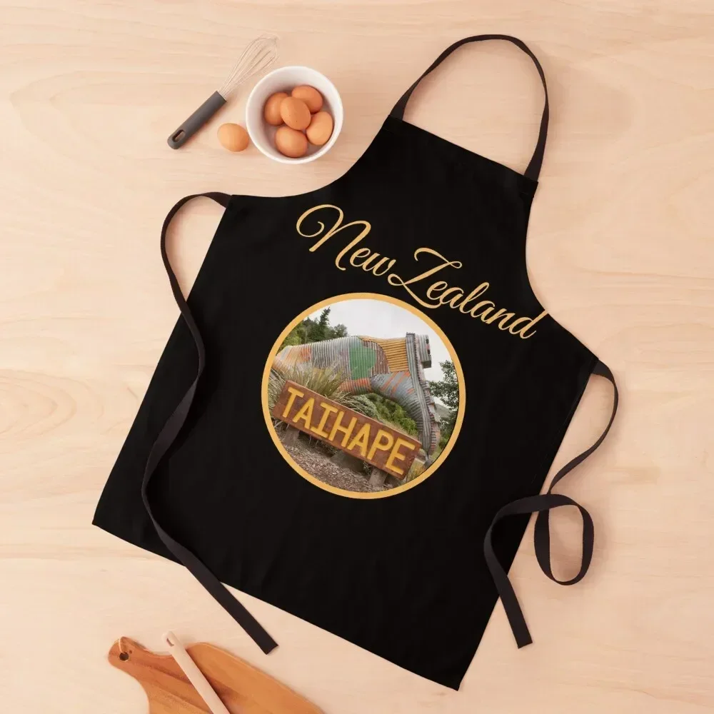 Taihape New Zealand Giant Gumboot icon Apron cooks clothes For Cooking Hairdressing Apron