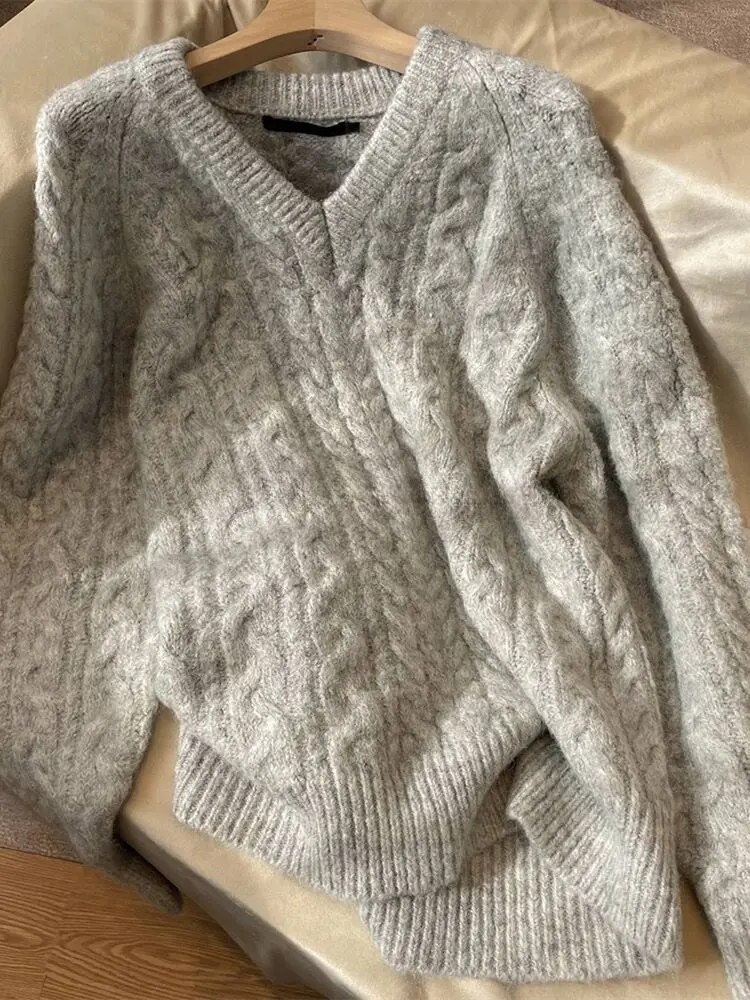 

Sweaters Jumpers Pullovers Women Green Ladies Autumn Clothes Fur Collar Stripe Safari Outdoors Fringe Animal Nature Softy Punk