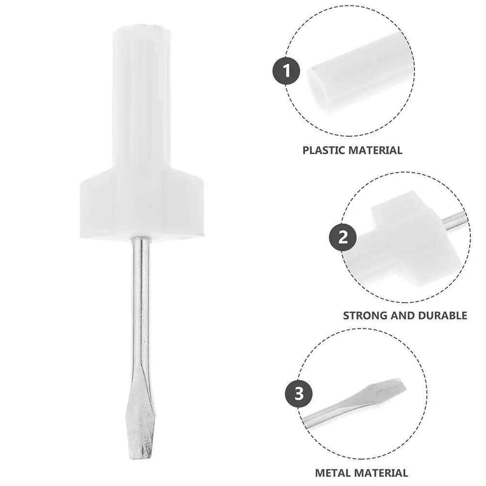 4Pcs Flathead Screwdriver Durable Plastic Metal for Sewing Machine Repair Tools Maintenance Project Household Jobs
