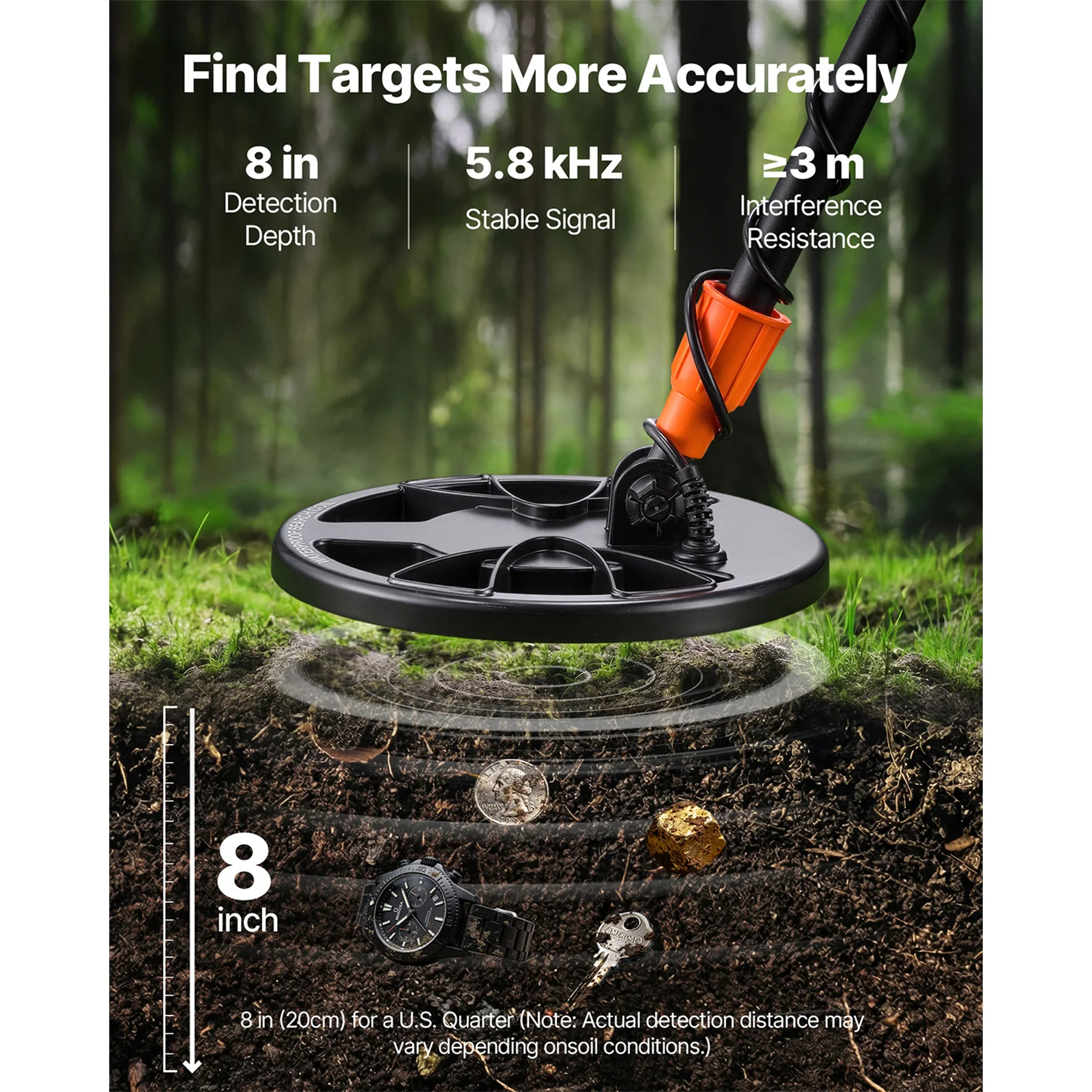 SucceBuy Metal Detector Adults 8