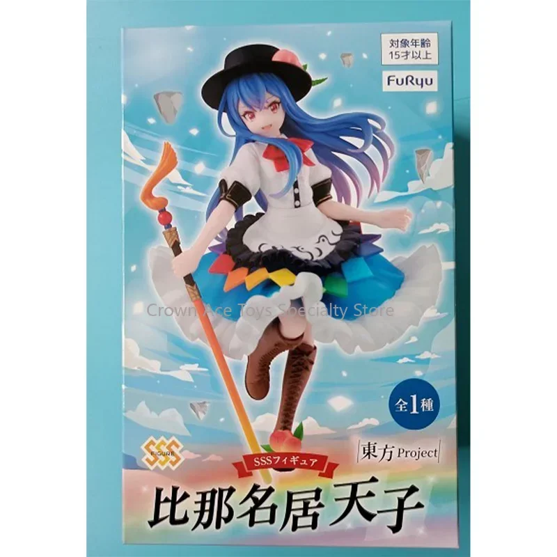 FuRyu Anime Figure Touhou Project Hinanawi Tenshi Action Figure Trendy Toys for Kids Gift Collectible Model Ornaments Dolls