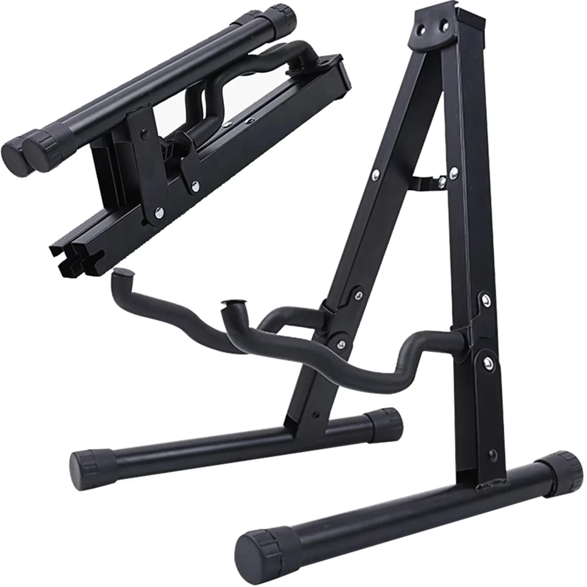 

Folding Guitar Stand | Metal Floor Universal Holder – Portable Frame for Acoustic, Classical, Bass, Banjo & Ukulele