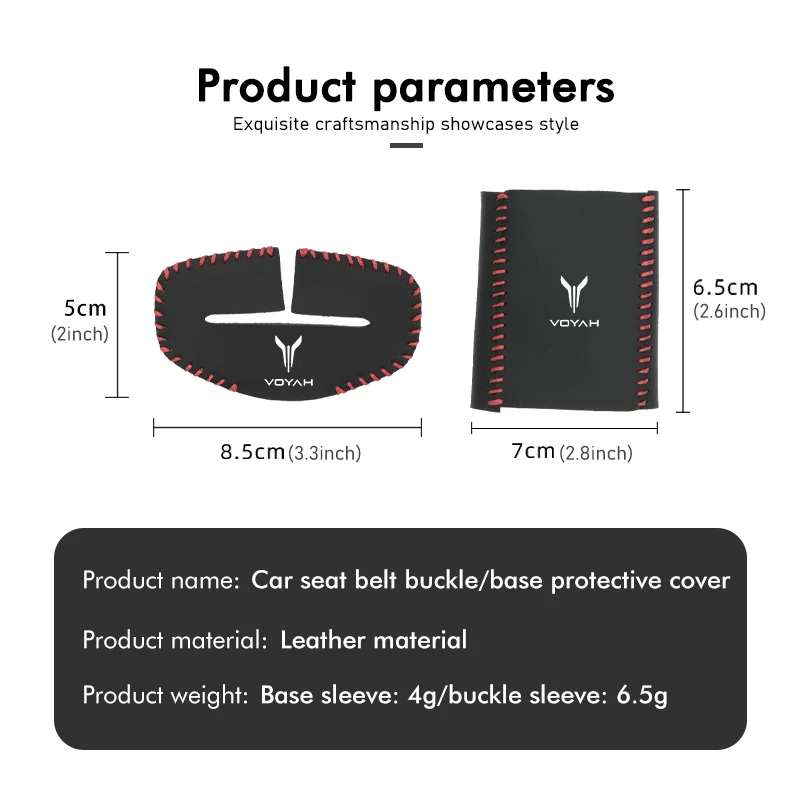 Set di accessori per la protezione della copertura della fibbia della cintura di sicurezza dell\'auto per Voyah FREE 2021 2022 2023