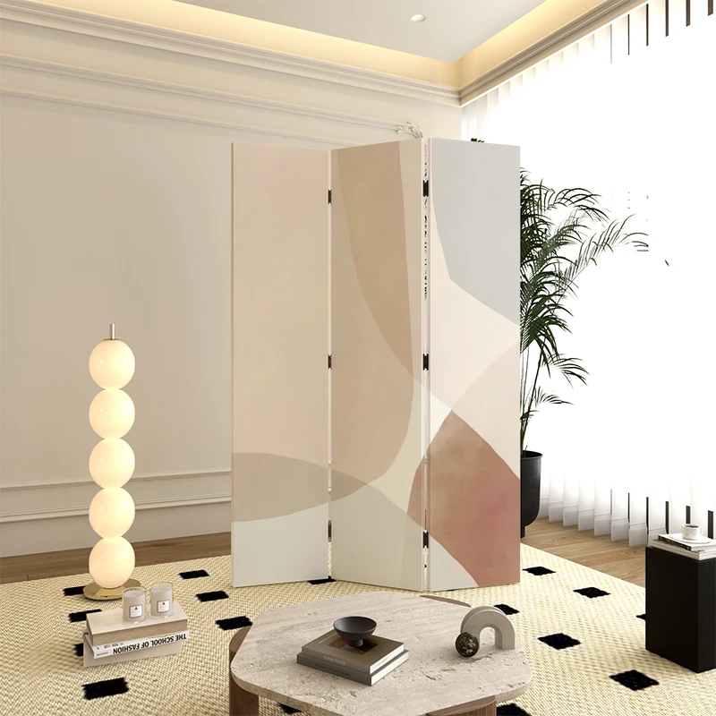 

Nordic cream style solid wood screen