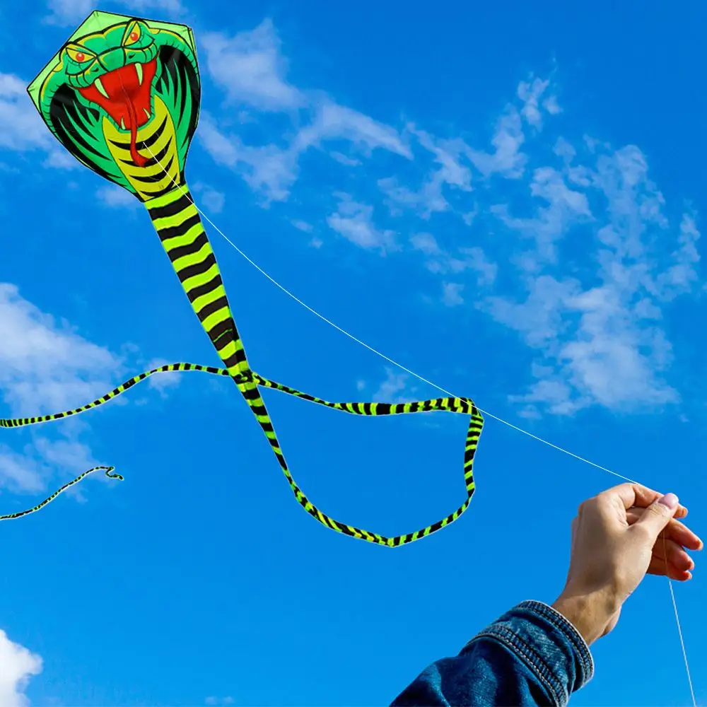 8/15m Large Beach Sports   Animal Wind Kites Snake Power Cobra Kite Outdoor Fun
