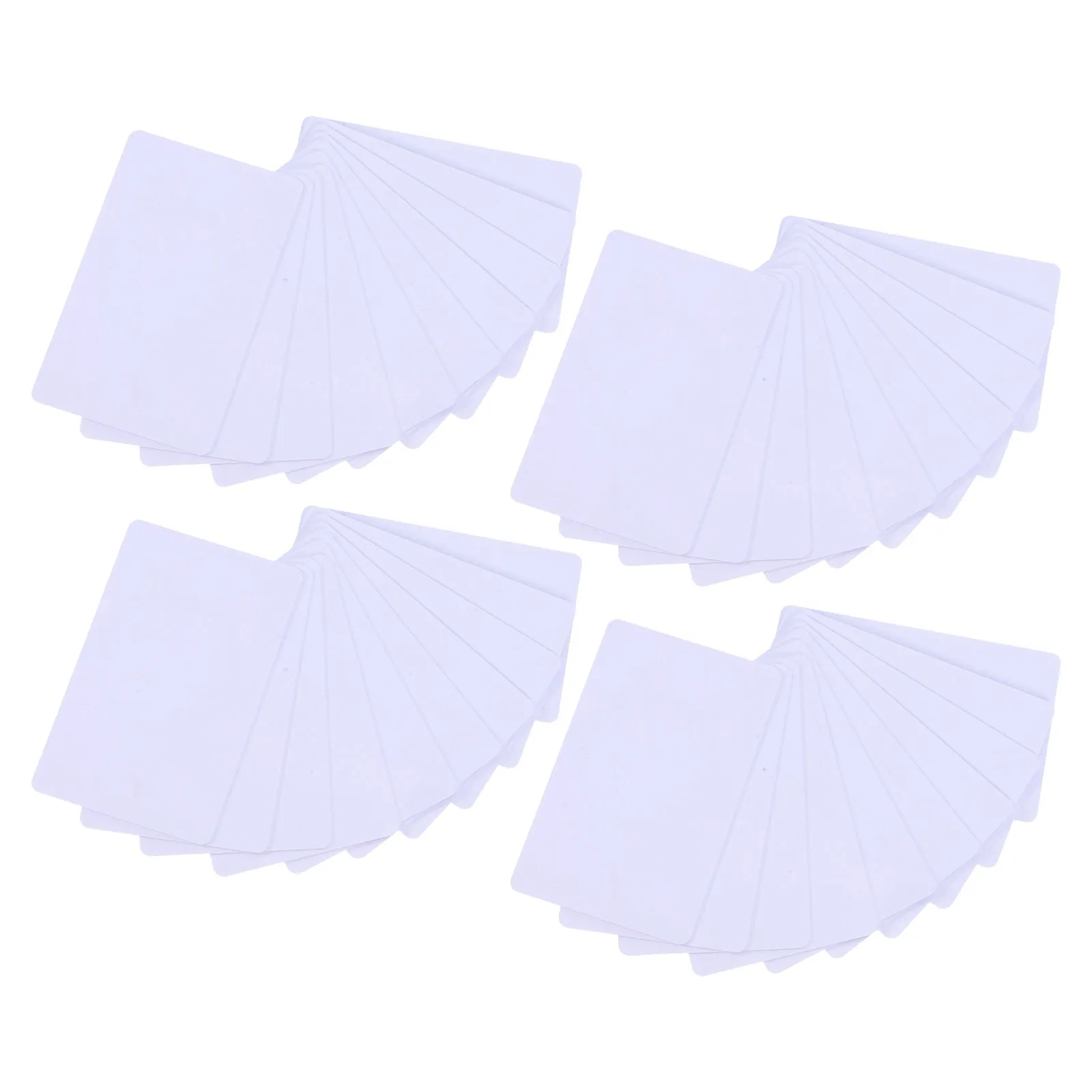 

250Pcs Chip Blank PVC Cards Printable Id Badges Membership Business Student Cards Debit Credit Card Blanks Card Page Sleeves