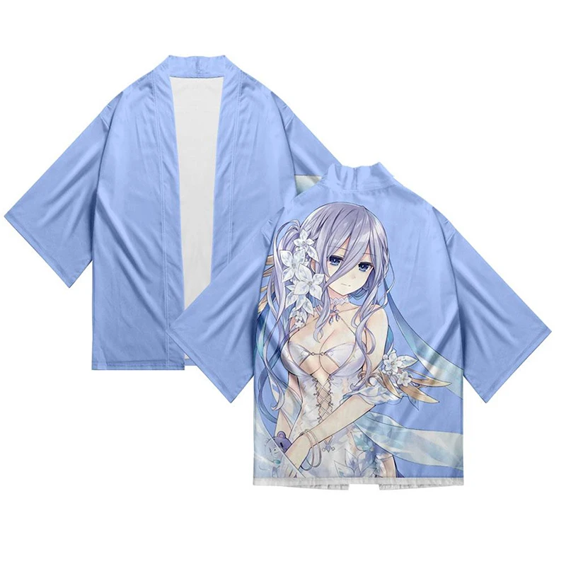 

Japanese Anime Game DATE A LIVE 3d Kimono Shirt Cloak Clothes Men Women Seven Point Sleeve Tops Kawaii Cute Girl Cardigan Jacket