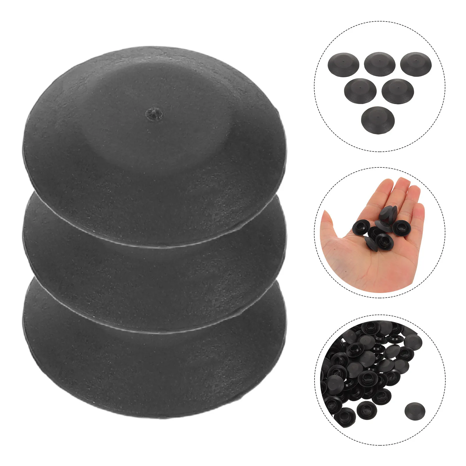 100Pcs Car Hole Plugs Plastic Screw Covers for Auto Interior Exterior Decoration Dustproof Bumper Retainer Caps Car Button