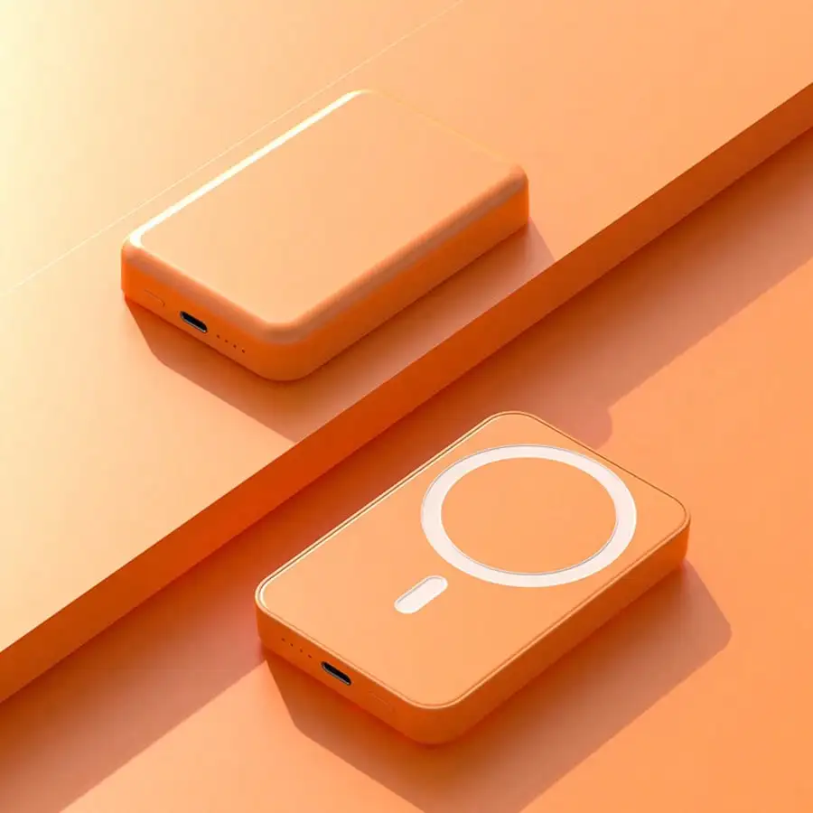 Mini Portable Magnetic Wireless Power Bank 15W Fast Wireless Charging External Battery Strong Magnet Attachment Mag Safe Powerbank for iPhone 16 15 14 13 12 Android Phones