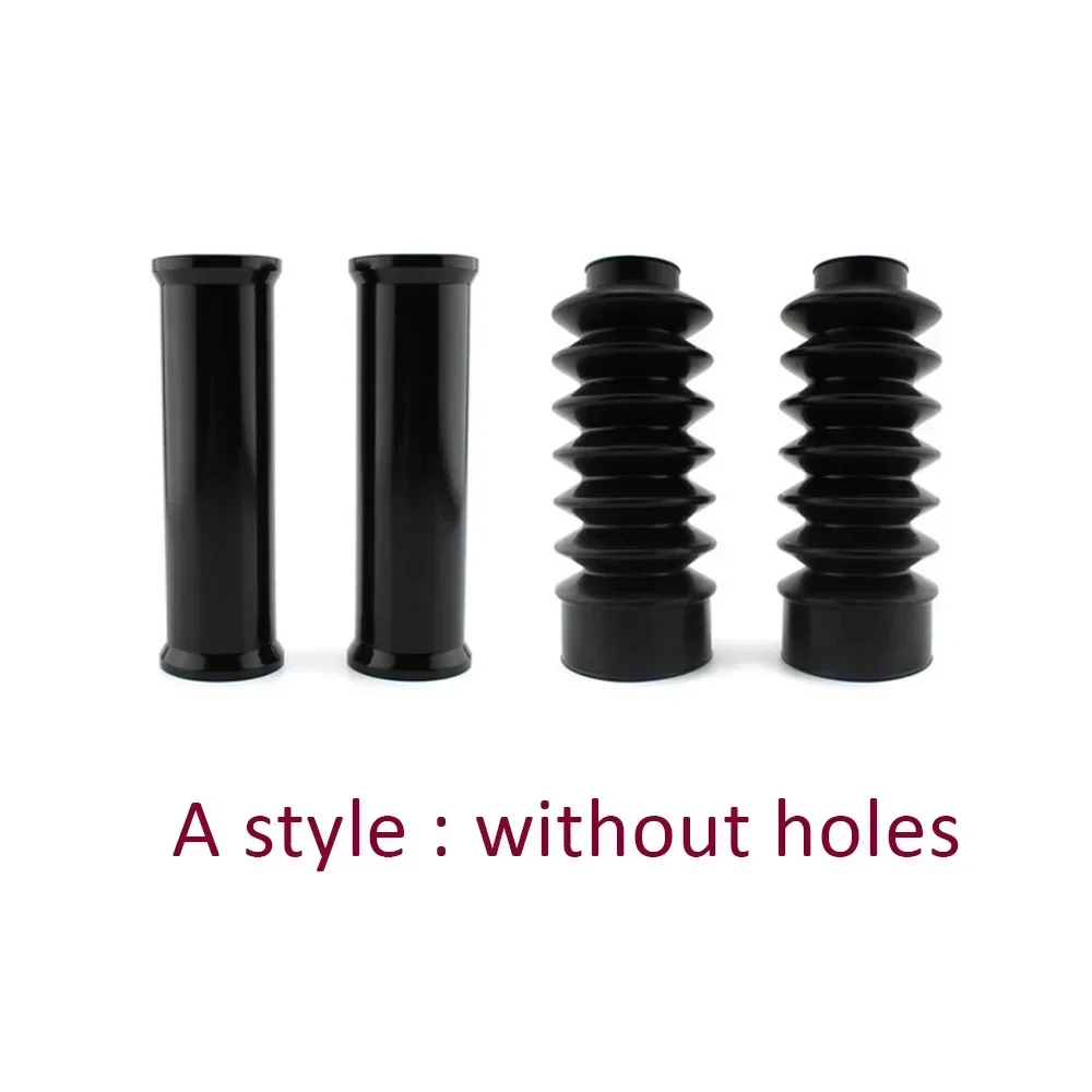 Front Fork Cover Shock Absorber Fork Pipe Cover Gaiters Boots Shock Dust Caps For Harley Davidson Sportster XL 883 XL1200 FXD