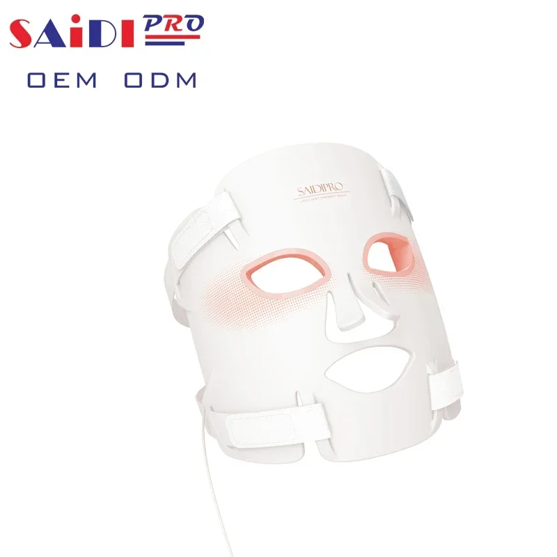 Saidipro Brand New Flexible Silicone Light Therapy Beauty Mask Facial red Colors Infrared Infra Red Led Face Mask