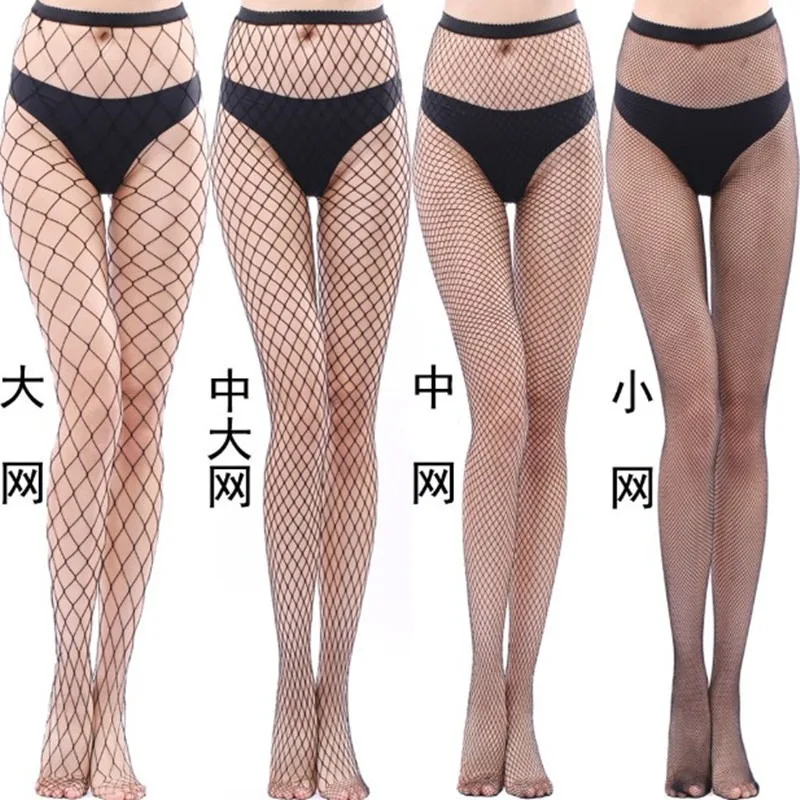 Women's Fishnet Tights - Black Sheer Mesh Stockings