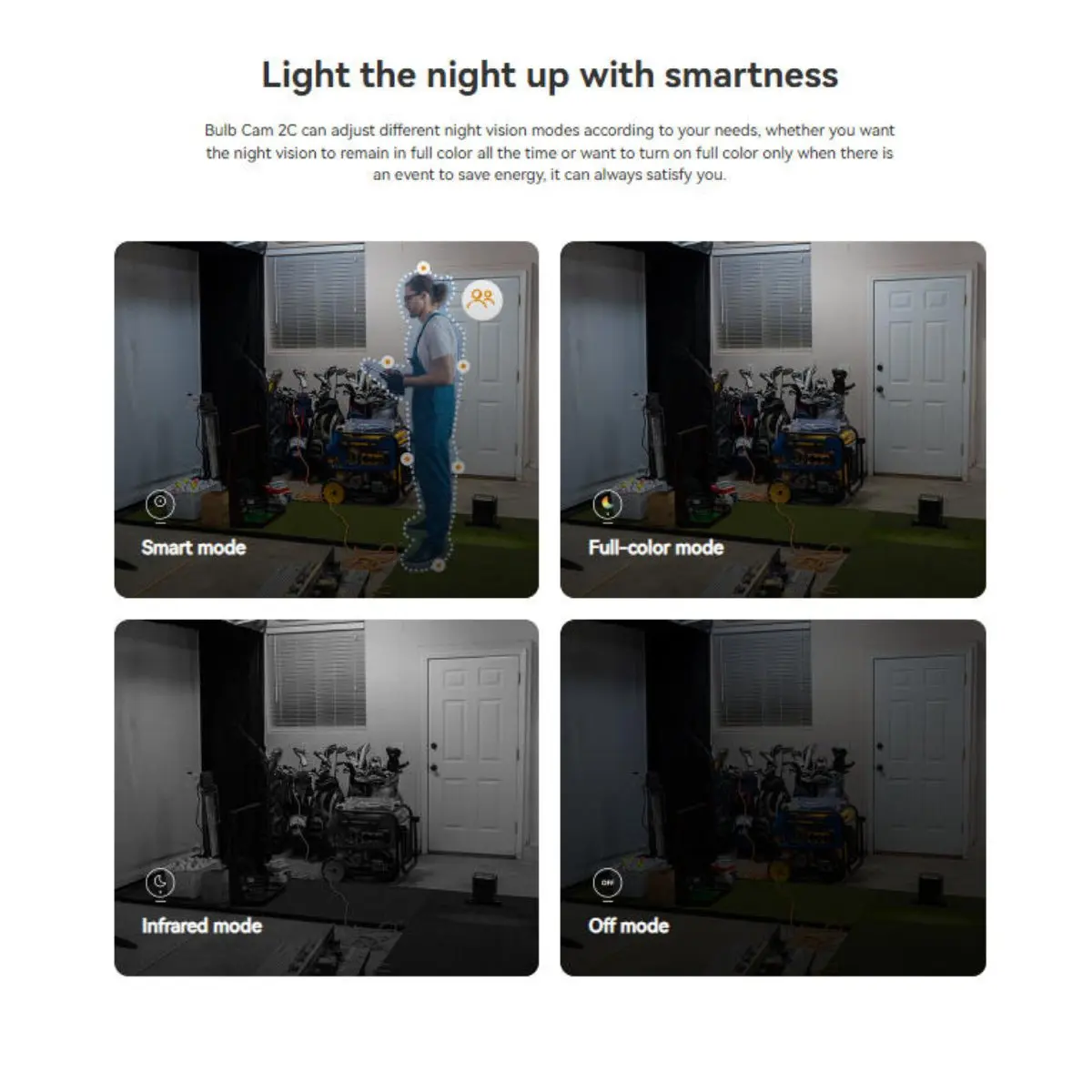 IMOU Bulb Cam 2C 3MP/5MP 2K/3K E27 Surveillance Camera Night Vision Wifi Home Security IP Camera AI Human & Vehicle Detection view 5