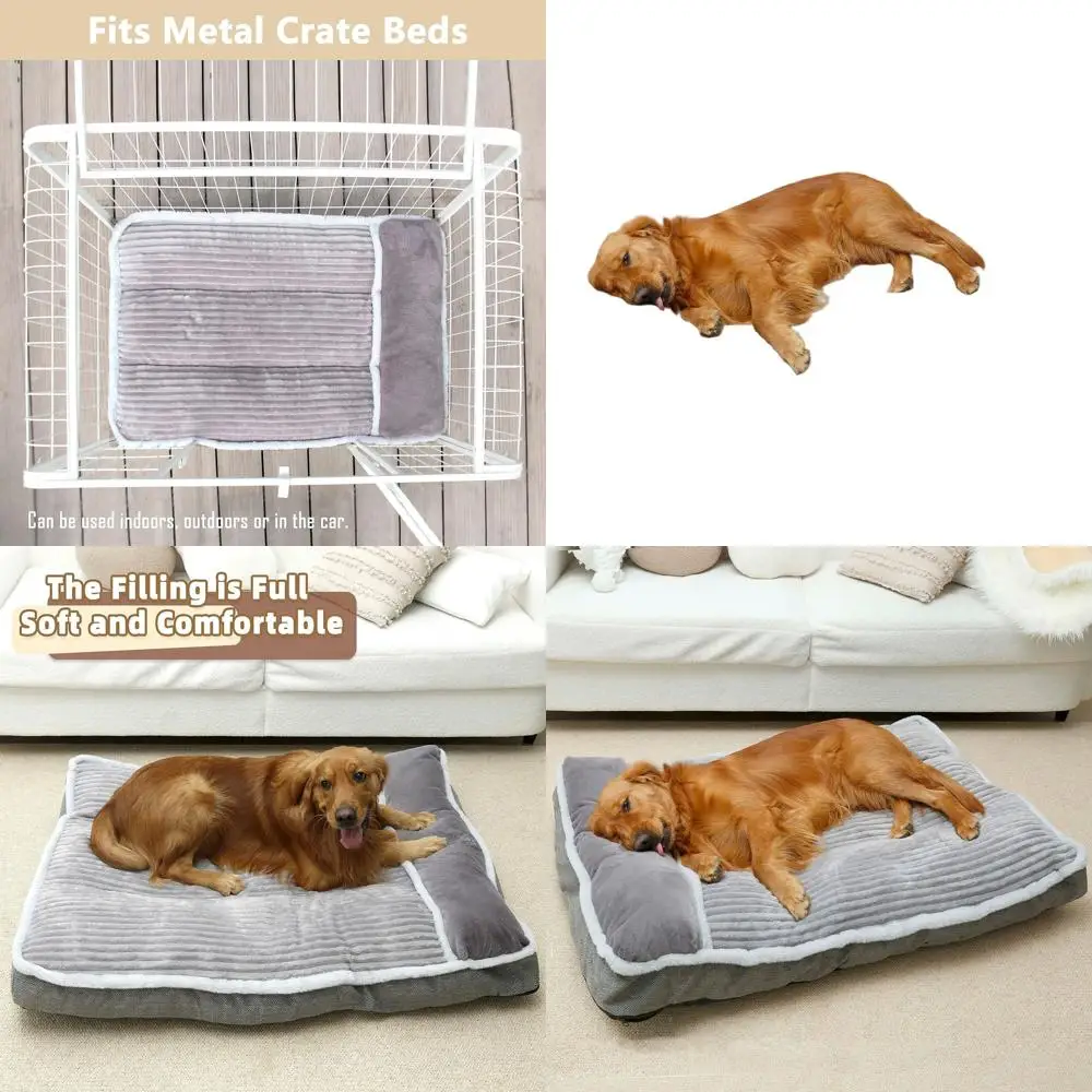 

Cozy Pillow-Top Dog Bed for Crates, Sofa-Style Comfort for Medium to Jumbo Pets