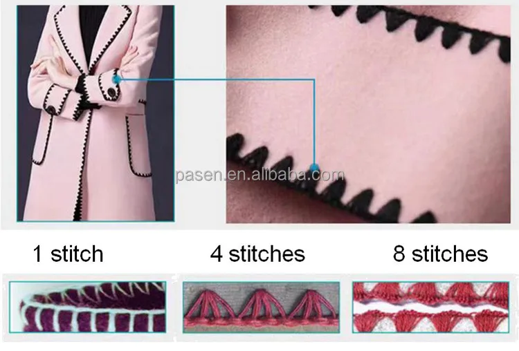 Shell-shaped Stitch Scalloped Embroidery Overlock Industrial Sewing Machine