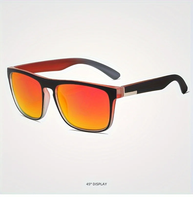 3Pcs Fantasie Gradienten Mutipcolor Quadrat Polarisierte Sonnenbrille AntiGlare UV400 Gläser Sommer Party Fahren Angeln Weihnachten Geschenk – Detail 11