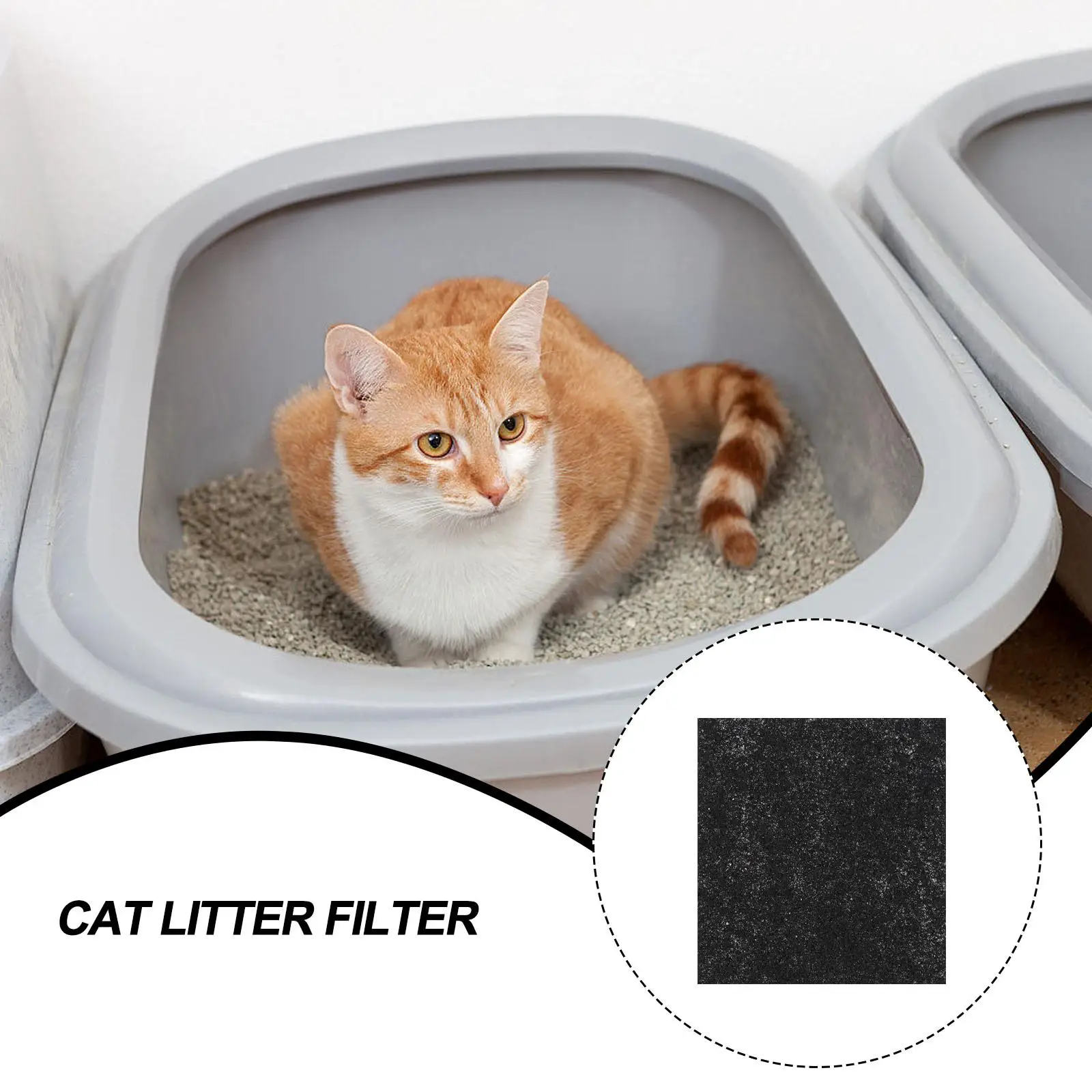 24 Uds. Tabletas desodorantes de carbón activado para caja de arena para gatos, almohadilla de filtro de carbón para olores, duradera y segura para mascotas