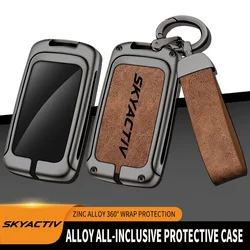 Zinc Alloy Car Key Case Skyactiv For Mazda 3 2 6 CX3 CX5 CX30 CX8 CX9 MX5 Remote Control Protector For MAZDA SKYACTIV Key Cover