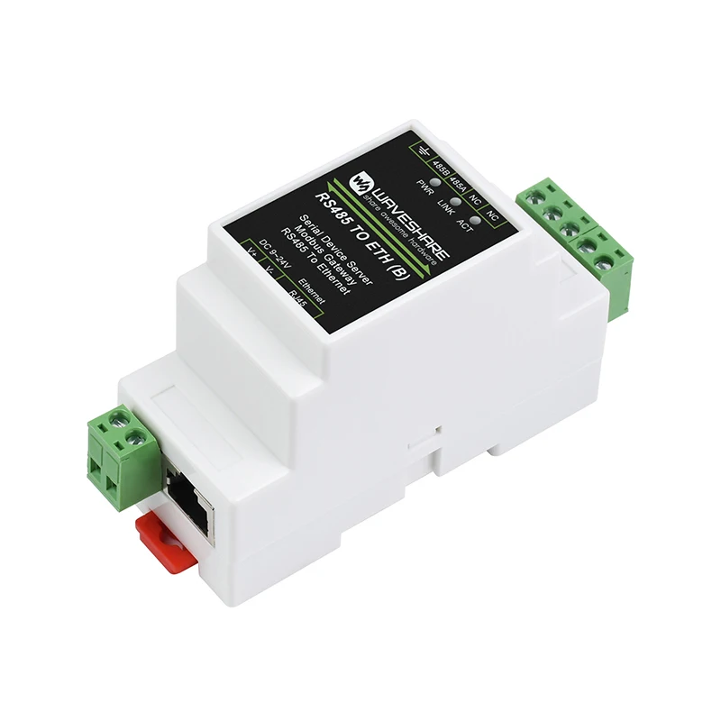 Caturda RS485 zu RJ45 Ethernet-Modul Industrieller serieller Server TCP/IP zur seriellen Unterstützung Schienenmontage Modbus-Gateway Optionale POE-Funktion 4
