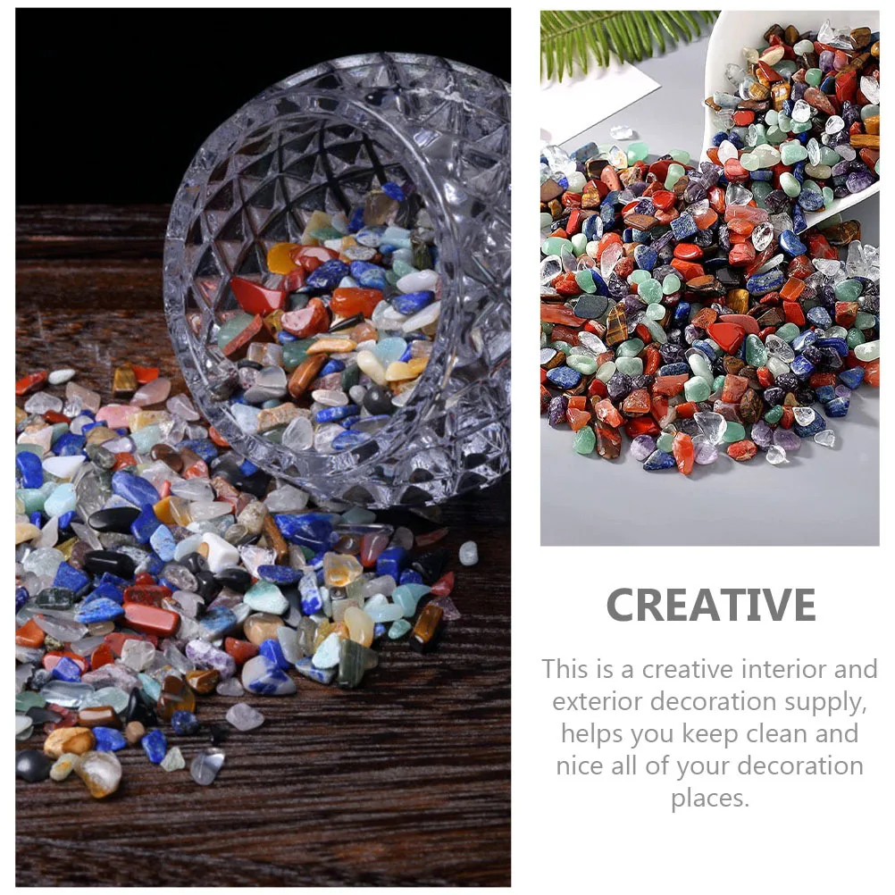 

1 set 1 Set Crystal Stone Gravels Natural Smooth Aquarium Stones For Fish Tank Vase Flowerpot Garden Decor Gravels Pond Supplies