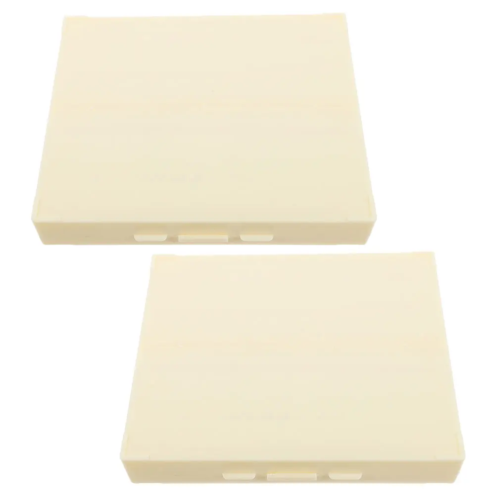 

2pcs Microscope Slide Boxes Storage Organizer For Slides Glass Specimen Lab Use Reusable Slide Storage Container Case
