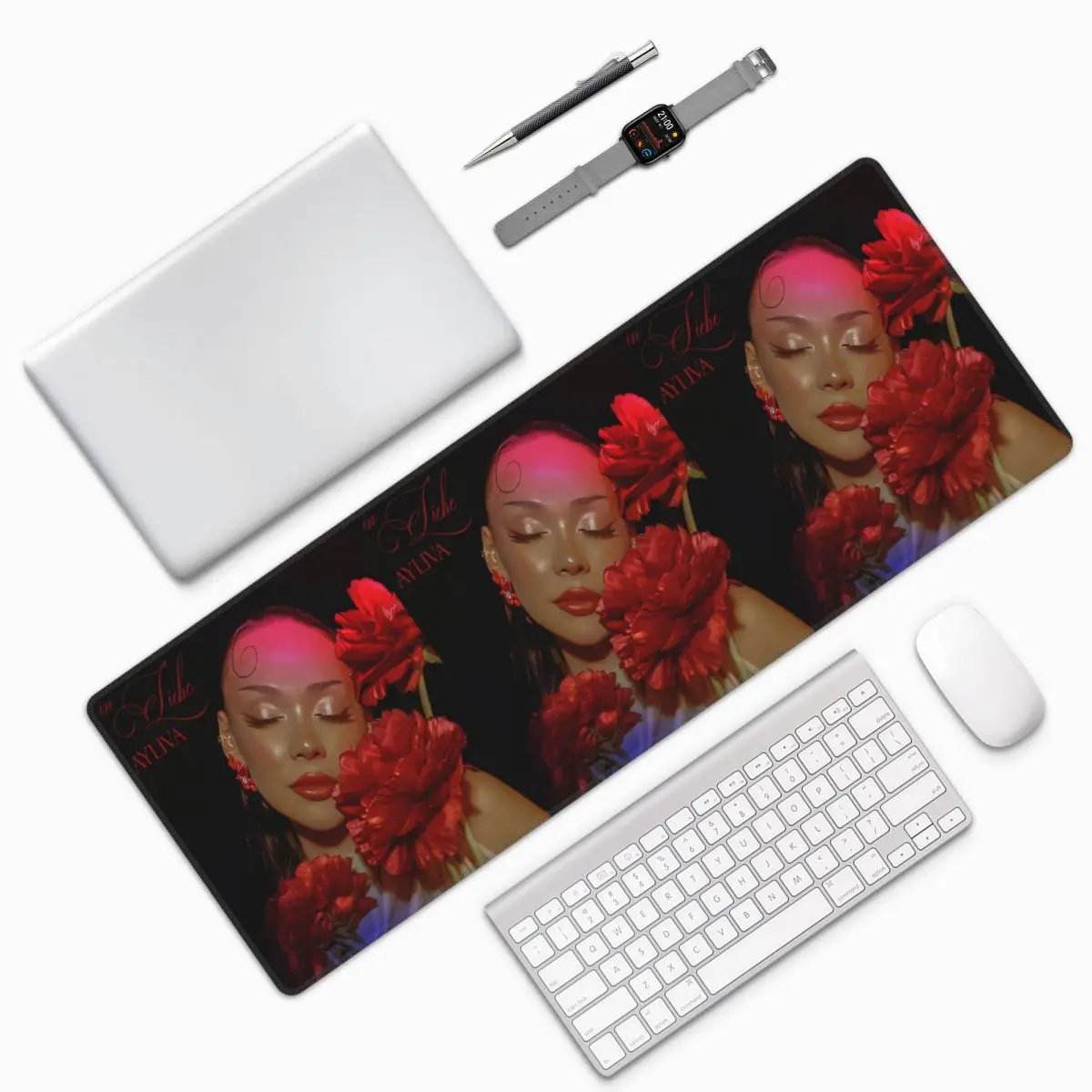Ayliva In Liebe Large Mouse Pad Computer Keyboard Mouse Mat Gamer PC Laptop Desk Mat Office Accessories Table Mats