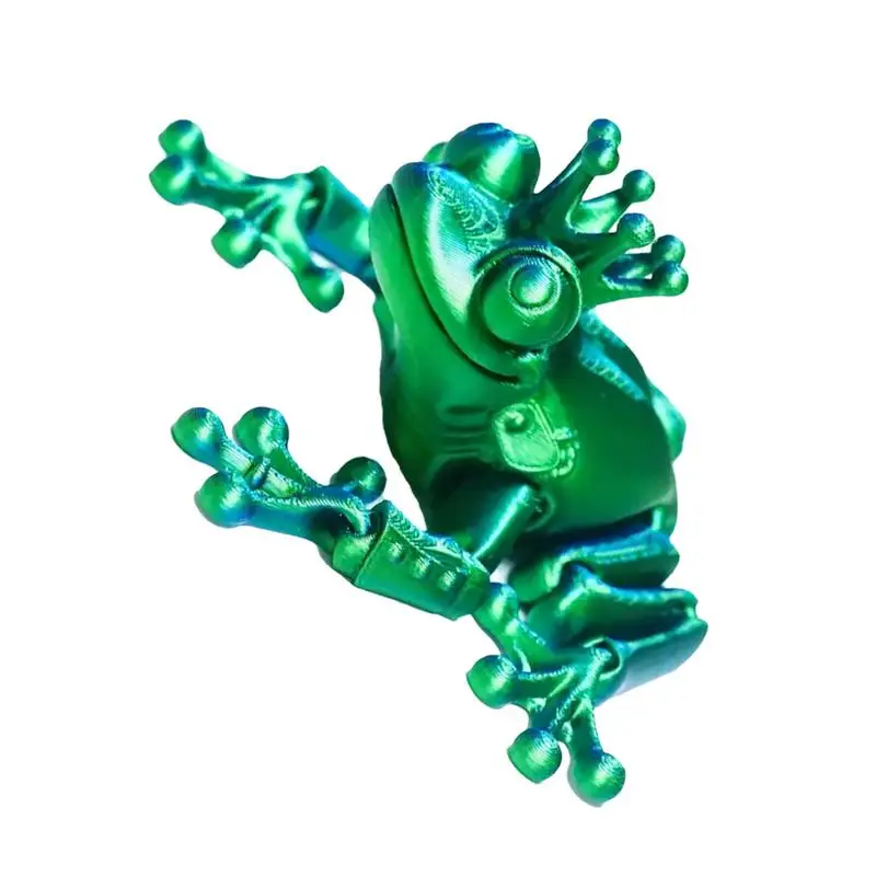 

3D Printed Animals Adults Fidget Toys Fidget Frog 3D Printed Articulated Toy Frog Toys With Movable Joints Adults Fidget Toys