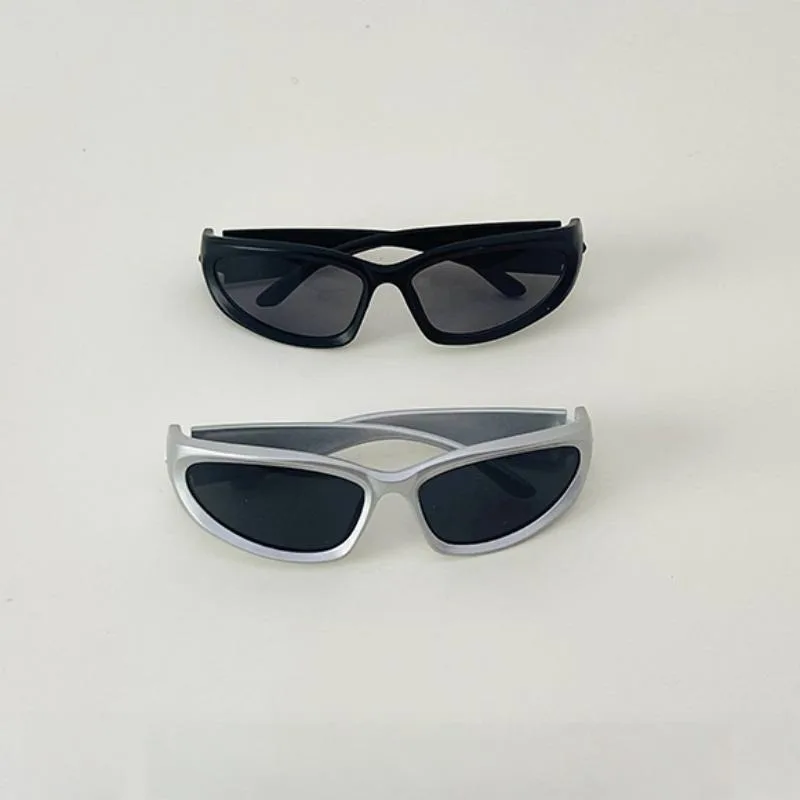 Y2K Kinder Sonnenbrille Modische Persönlichkeit Cat Eye Retro Jungen Mädchen Brille Outdoor Reiten Sport Hip Hop Brillen – Detail 7