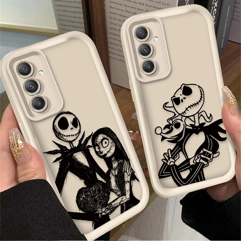 Disney The Nightmare Jack Phone Case for Samsung Galaxy A55 A35 A25 A15 A05 A05S 5G A24 A13 A23 A12 A22 A32 A52 A52S A71 A72 A51