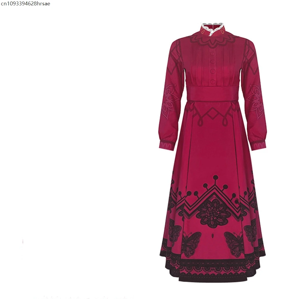 

New Arrival Anime Full Set Red Dress Halloween Party Cosplay Costume Masquerade Stage Uniform 2025