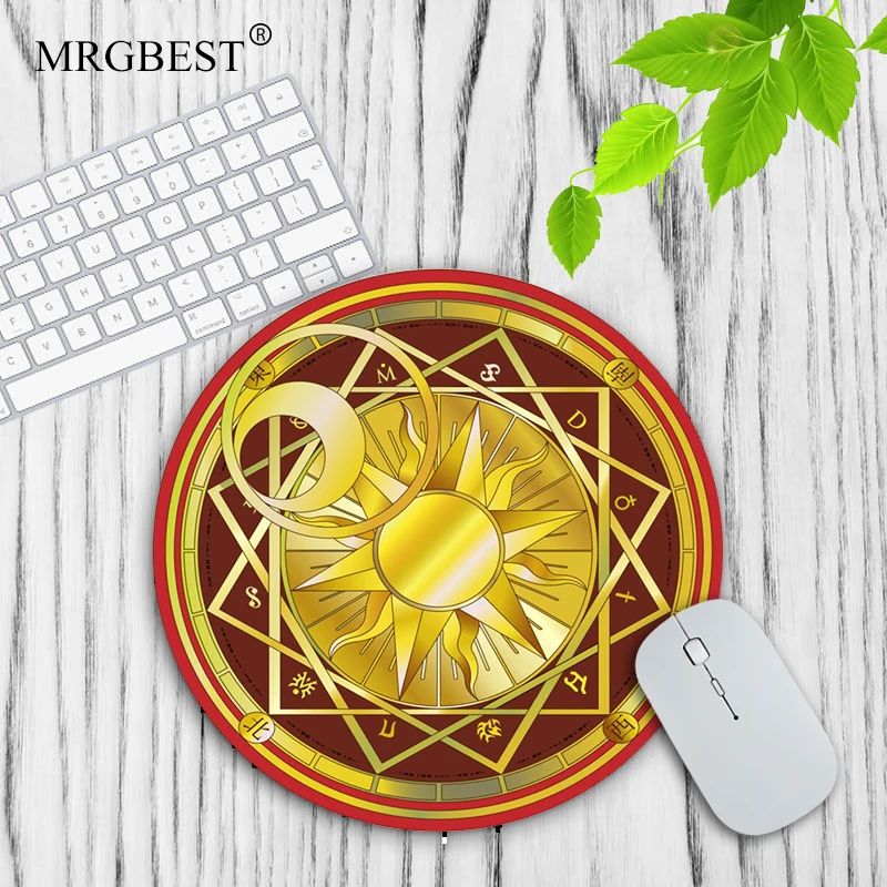 Cute Sakura\'s Magic Circle Mouse Mat Keyboard Mat Desk Accessories Mouse Carpet Mouse for Computer Kawaii Rug Memo Pad Mice