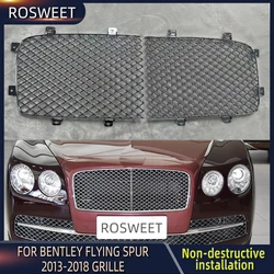 ROSWEET Car paraurti anteriore griglia Mesh Racing griglie kit per Bentley Flying Spur 2013 2014 2015 2016 2017 2018 accessori Auto