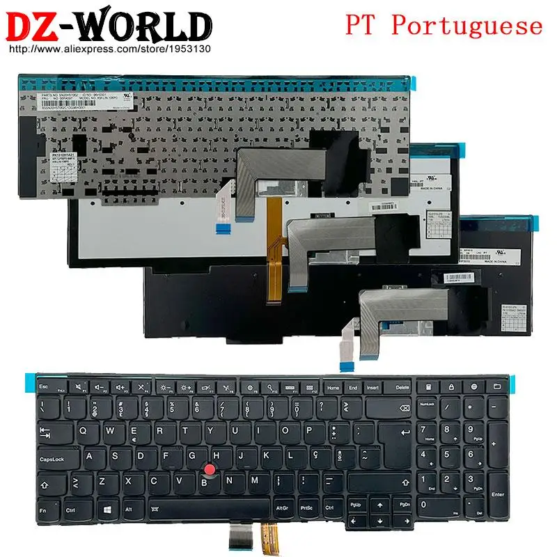 PT Portuguese Back Light Keyboard for Thinkpad T540P W540 W541 T550 W550S T560 P50S L540 L560 L570 Laptop 04Y2487 00PA597 