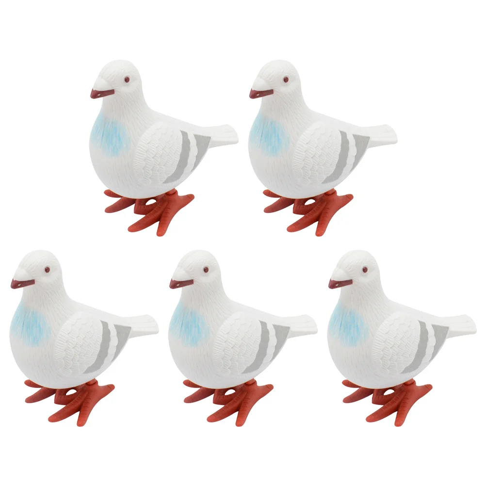 

5Pcs Cartoon Wind-Up Pigeon Clockwork Playthings Lightweight Portable Kids Fun Gift Cartoon Wind Up Toys Decorative Ornament